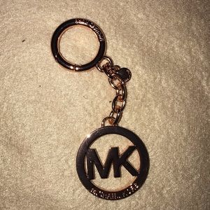 MK Logo Purse Charm in Rose Gold